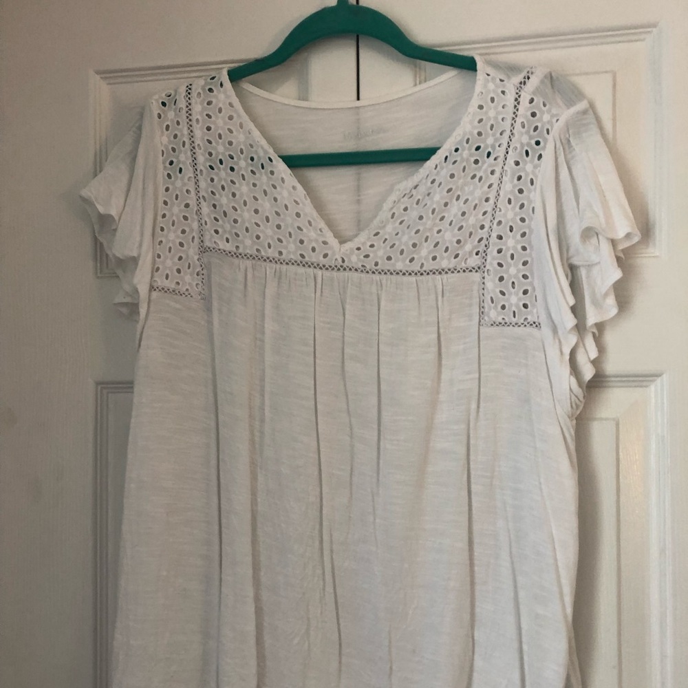 White Blouse W/ Fun Design